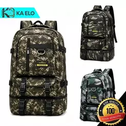 Mochila Masculina Lona 70 Litros Viagem Passeio Motoboy Esporte Trilha Viagem