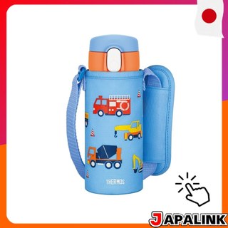 THERMOS Garrafinha Térmica com Canudo Azul Infantil para Escola FJV-400F BL 【Direct from Japan】