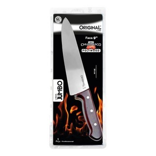 Faca Cozinha Chef Polywood 9'' - Sl0511 Marrom