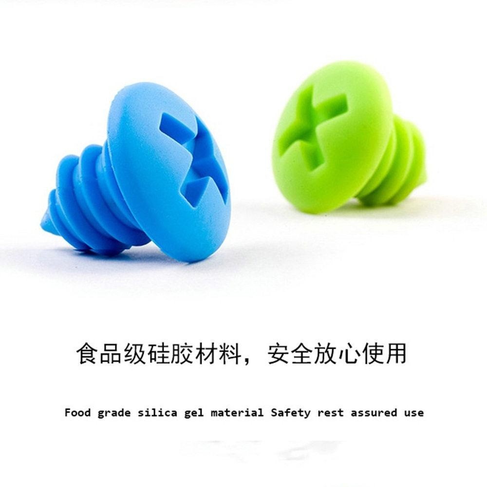 Parafusos de Silicone criativos rolhas de garrafa de vinho rolhas de garrafa de vácuo parafusos modelagem rolhas de garr