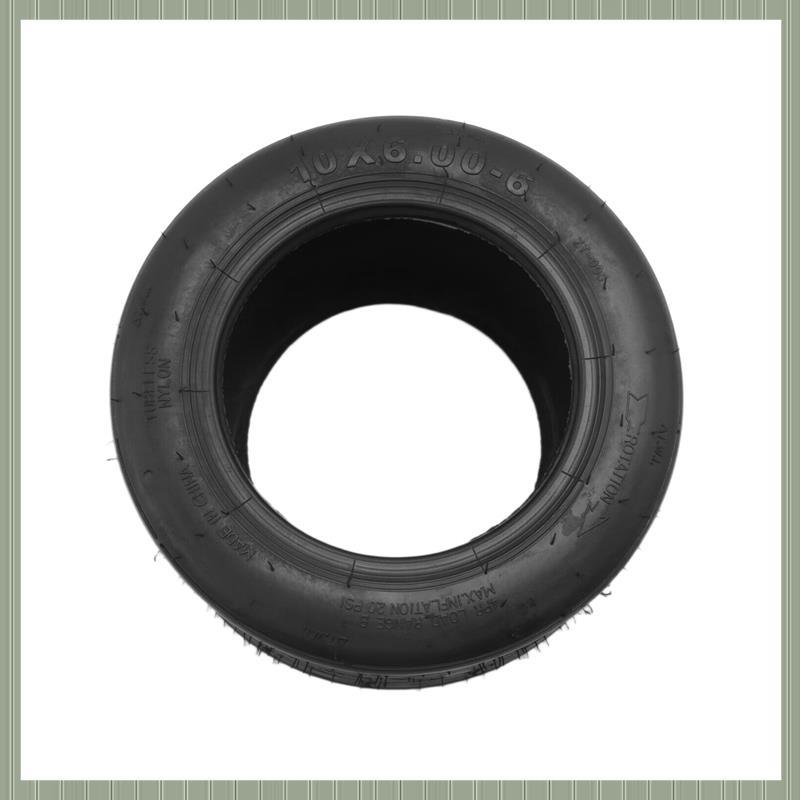(Ufgt) 10X6.00-6 Pneu Motocicleta Tubeless Vácuo Estrada Scooter Elétrico Motor Tubo 10 Polegada Ampliado