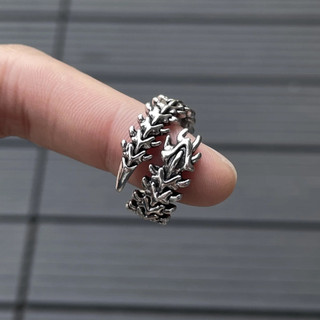 Novo estilo espinhos constituição anel masculino feminino anel aberto ajustável índice dedo anel único Retro angustiado 