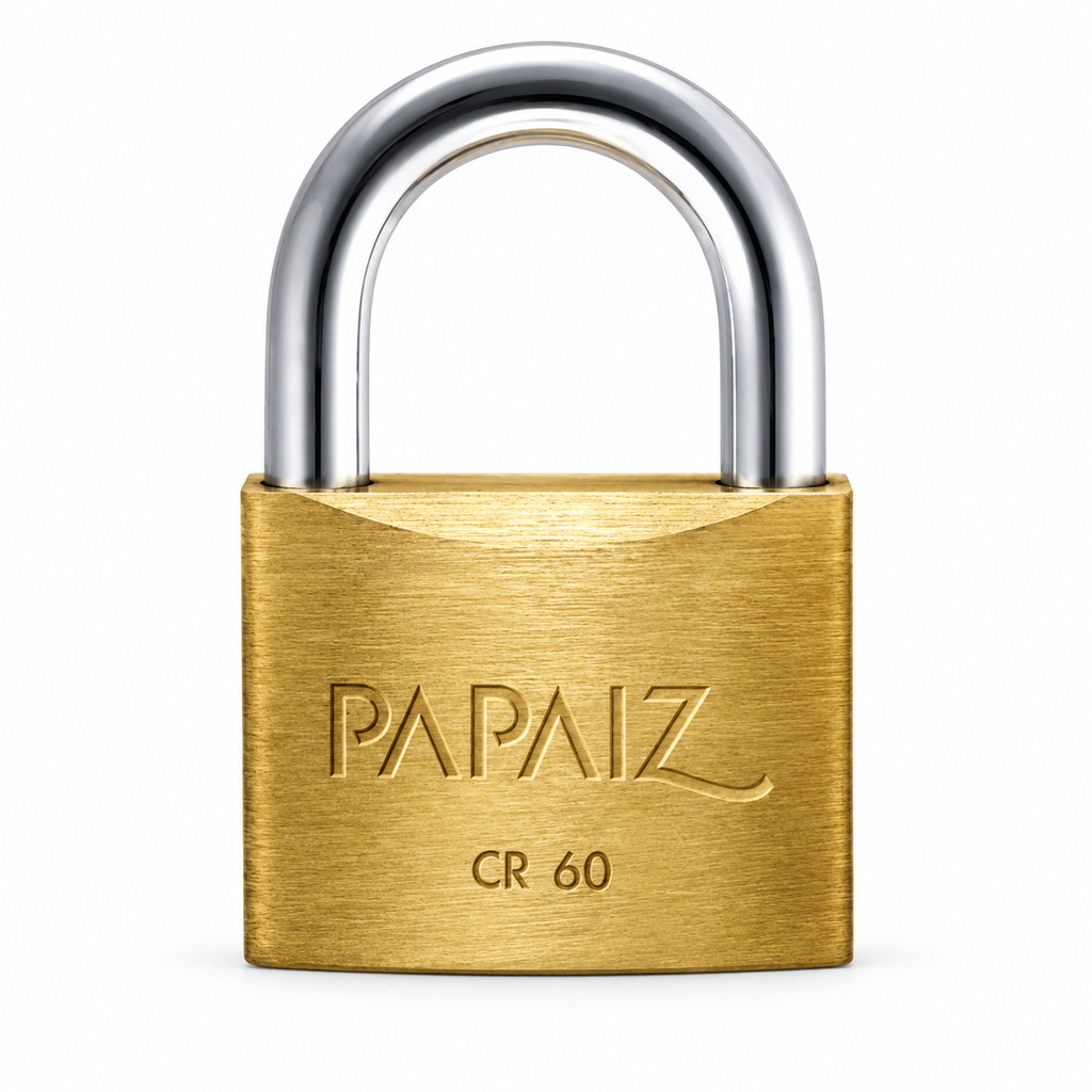 Cadeado Papaiz CR60 60mm Papaiz Latão Maciço