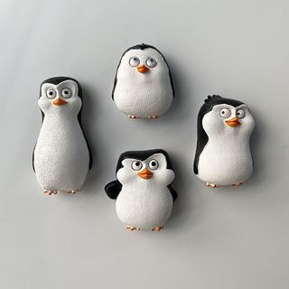 Adesivo de geladeira pinguim de Madagascar, pinguim de Madagascar, exclusivo, criativo, 3d, influenciador tridimensional