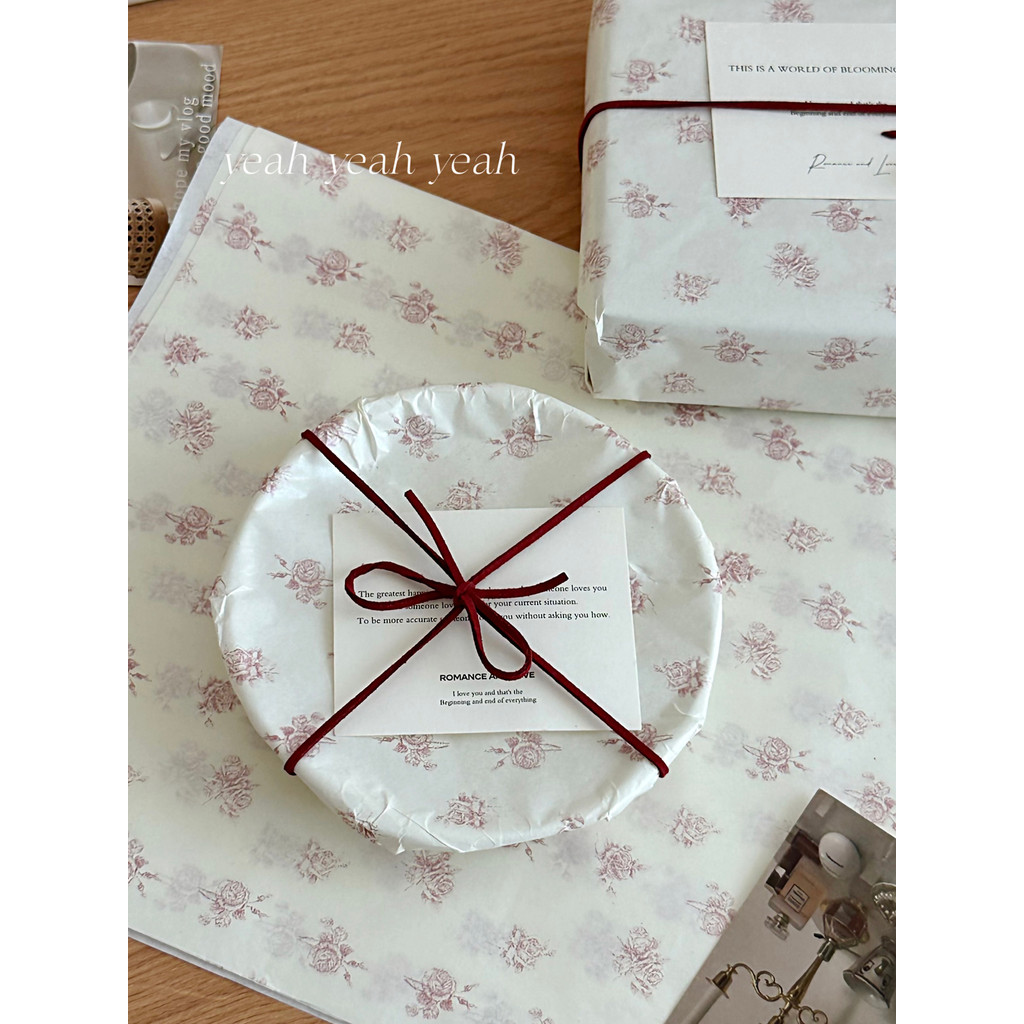 Retro rosa perolado Sydney papel Floral presente embrulho papel High-End sentimento fresco buquê papel de embrulho prese