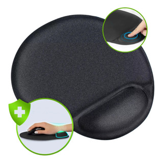 Kit 2 Mousepad Apoio Punho Ergonômico Antiderrapante Premium para notebook PC Informatica