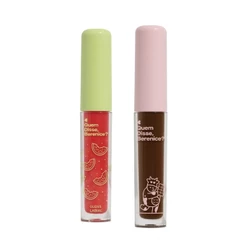 Combo 2 Gloss Brilho Labial Melancia e Chocolatudo 4ml