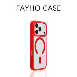 Feihusheng Niche Skin-Feel Capa de telefone magnética adequada para iPhone17promax/16 Capa protetora transparente fina 0