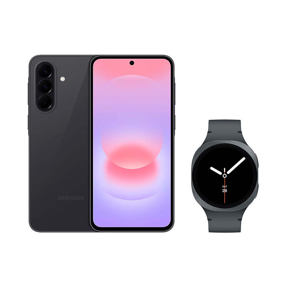 Galaxy A37 5G (256GB) - Preto + Galaxy Watch8 BT 40mm - Grafite