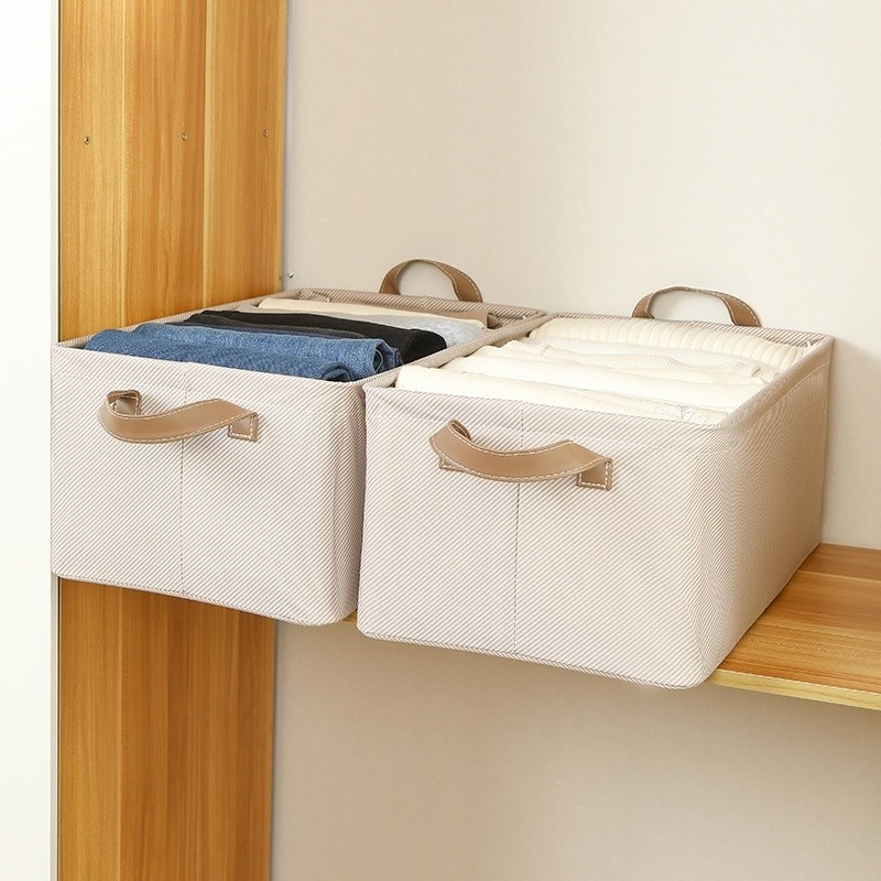Caixa organizadora para roupas, caixa dobrável para calças, organizador de tecido para guarda-roupa, caixa organizadora
