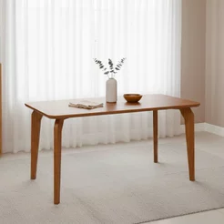 Mesa para Sala de Jantar 160cm sem Vidro Papaia Marrom/Cinamomo
