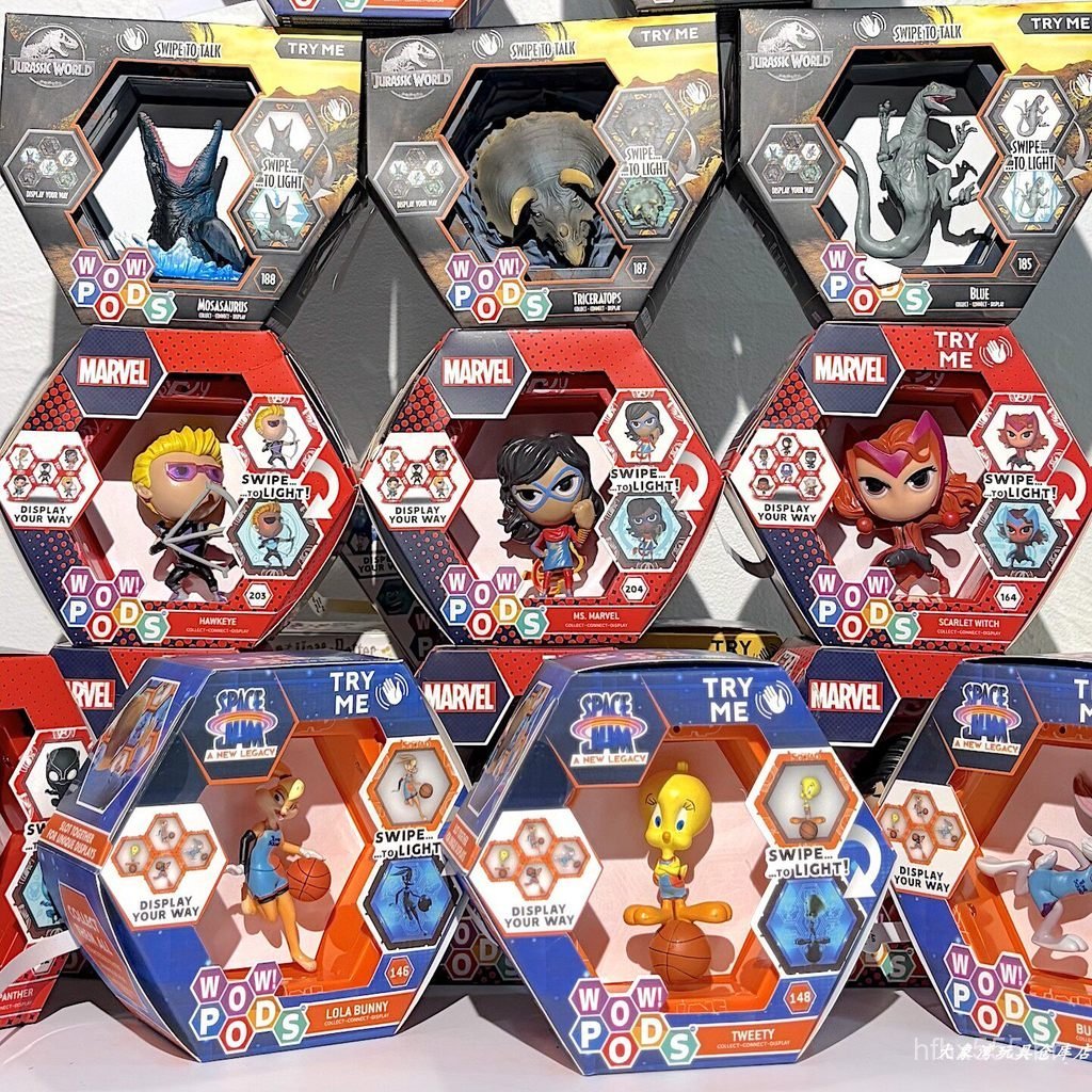 Coleção de miniaturas de brinquedos QI9P, bonecos articulados que acenam, figuras de ação, mini pods luminosos, versão p