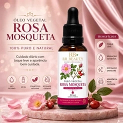 Óleo Vegetal De Rosa Mosqueta 100% Natural Prensado a Frio 30ml