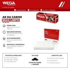 Filtro Do Ar condicionado cabine TOYOTA COROLLA HILUX PRIUS RAV4 – Wega AKX1965