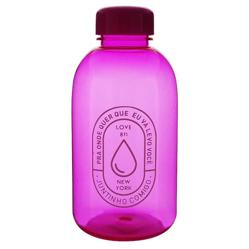 Garrafa C/ Frase Motivacional 600ml em Plástico FWB