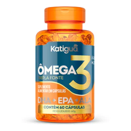 Omega 3 Tripla Fonte 1000mg Ômega 3 Original Natural 100% Puro 60Cápsulas