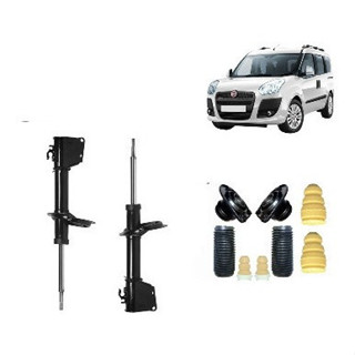 Par Amortecedor Dianteiro + Kit Fiat Doblo 2001 At 2013 em Oferta na Shopee