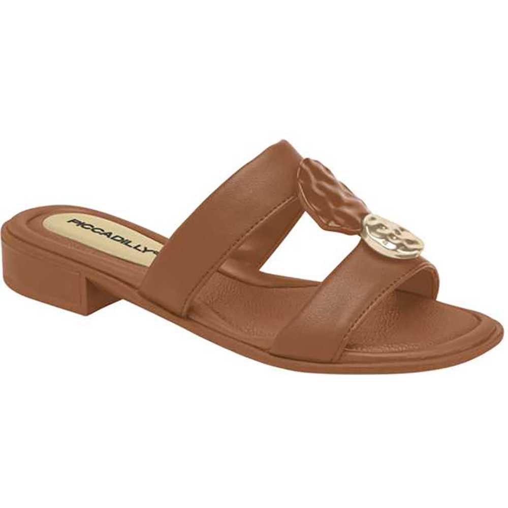 Tamanco Feminino Piccadilly Pedraria Salto Baixo em Oferta na Shopee