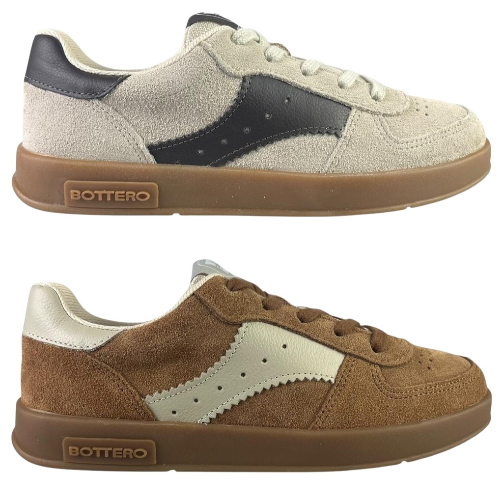 Tênis Feminino Bottero Casual Couro Legítimo Sneakers Confortável Estiloso Moda