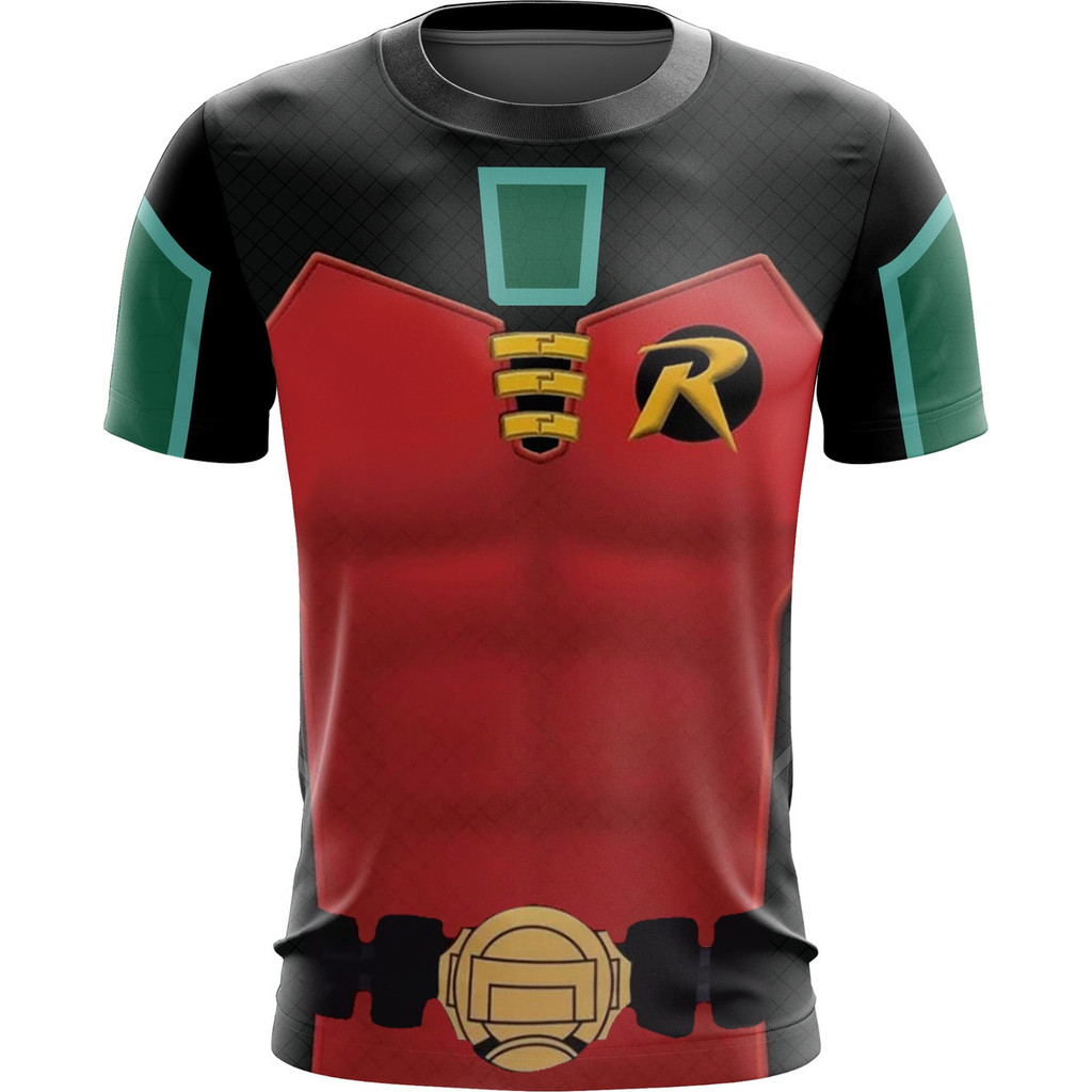 Camisa Camiseta Fantasia Robin Prodígio Jovens Titans 01 em Oferta na Shopee