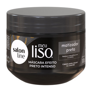 Máscara Meu Liso Matizador Preto Salon Line 300g em Oferta na Shopee