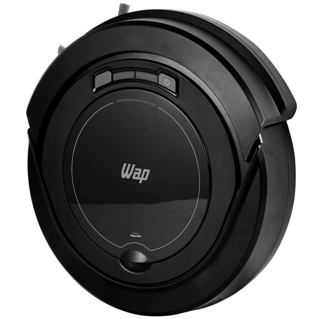 Robô Aspirador WAP Robot W90 3 em 1 Varre Aspira e Passa Pano Autonomia de 1h40 3 Modos de Limpeza
