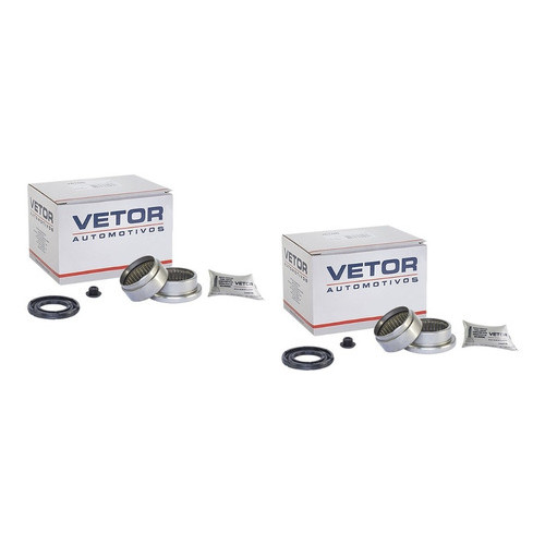 2 Kits Rolamento Eixo Traseiro Peugeot 206 207 50mm