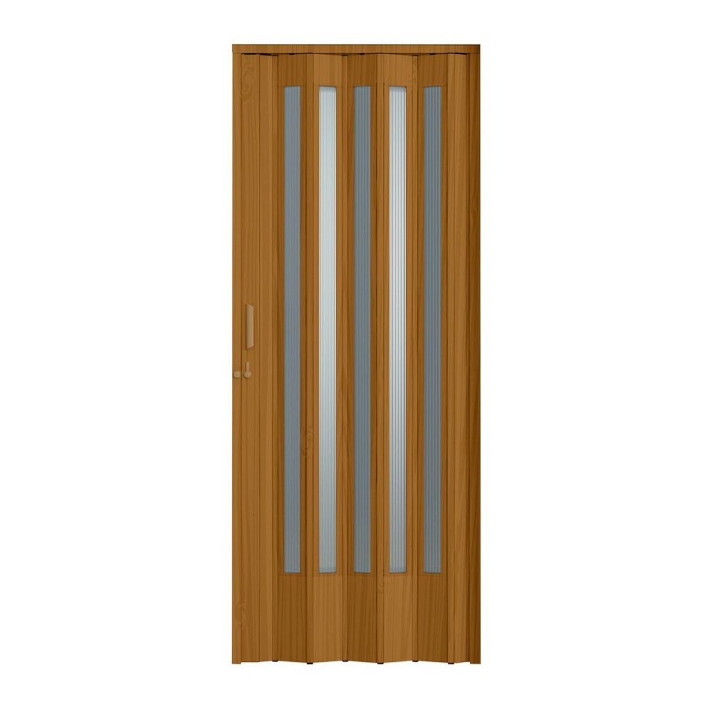 Porta Sanfonada de PVC Translucida 210cm x 84cm Plastporta BCF Cerejeira com Translucido em Oferta na Shopee