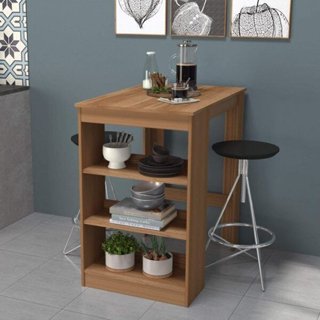 Mesa Bancada 2 Lugares com Nichos Linha B's Montana em Oferta na Shopee