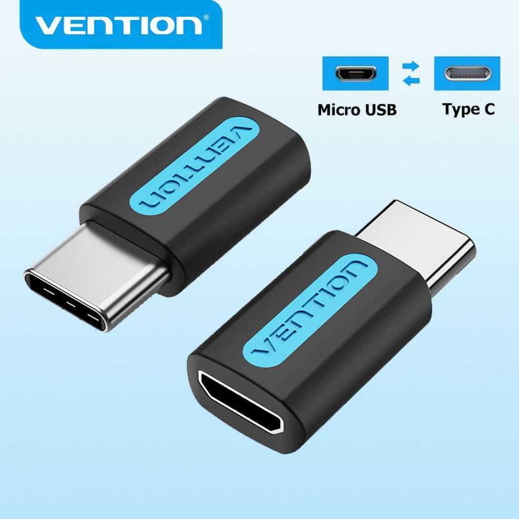 Vention Tipo C Para Adaptador Micro USB Conversor Macho Fêmea Celular