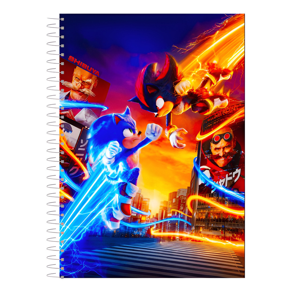 Caderno Sonic 1 Matéria 80 Fls em Oferta na Shopee