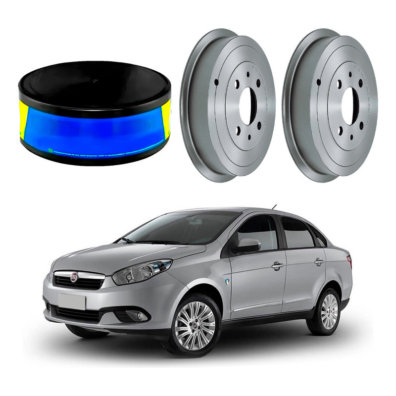 Tambor Freio Traseiro Grand Siena 1.6 Com Abs 2013 A 2016 em Oferta na Shopee