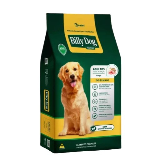 Ração Billy Dog premium OSSINHO FRANGO 7kg