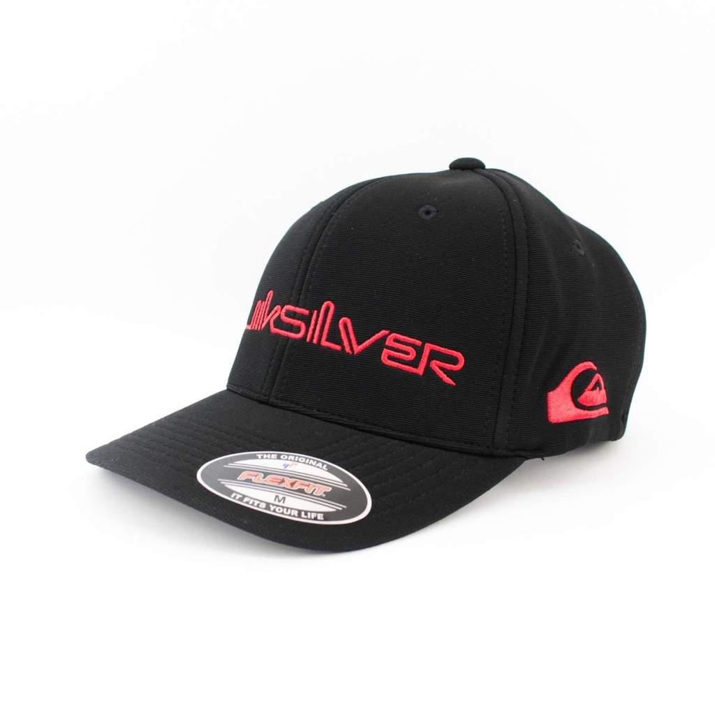 Boné Quiksilver Flexfit Emb Type Down Word Black M