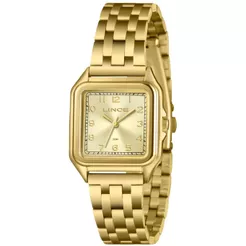 RELÓGIO LINCE FEMININO DOURADO QUADRADO LQGM046L30 C2KX