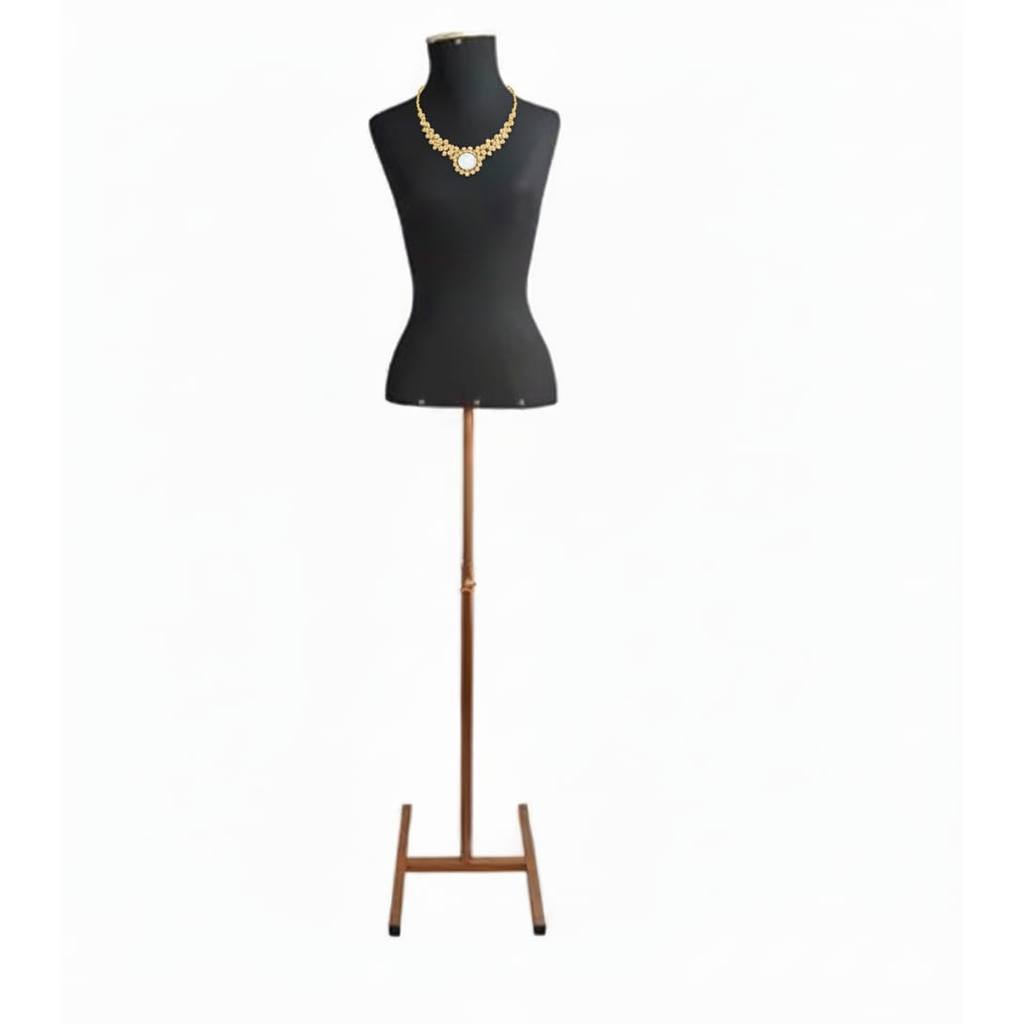 Busto Forrado Preto Com Pedestal