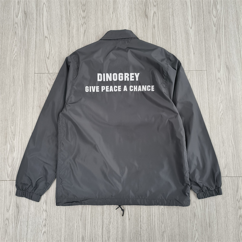 Simples americano impermeável primavera outono camuflagem fina puro preto treinador jaqueta lapela jaqueta masculina