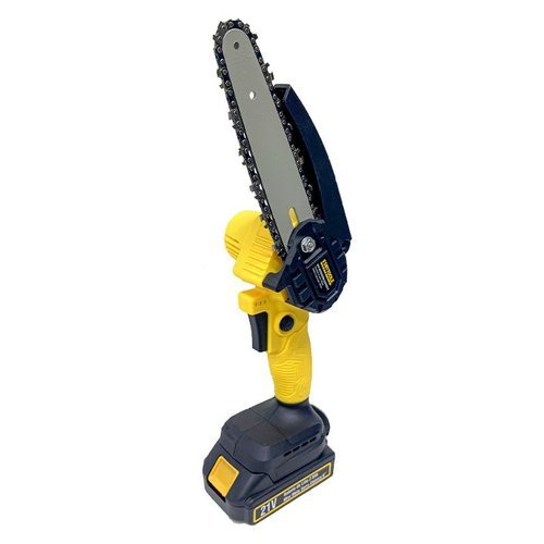 Mini Motosserra Eletrica Portatil Bateria Recarregavel 6 Polegadas Bivolt Jardinagem