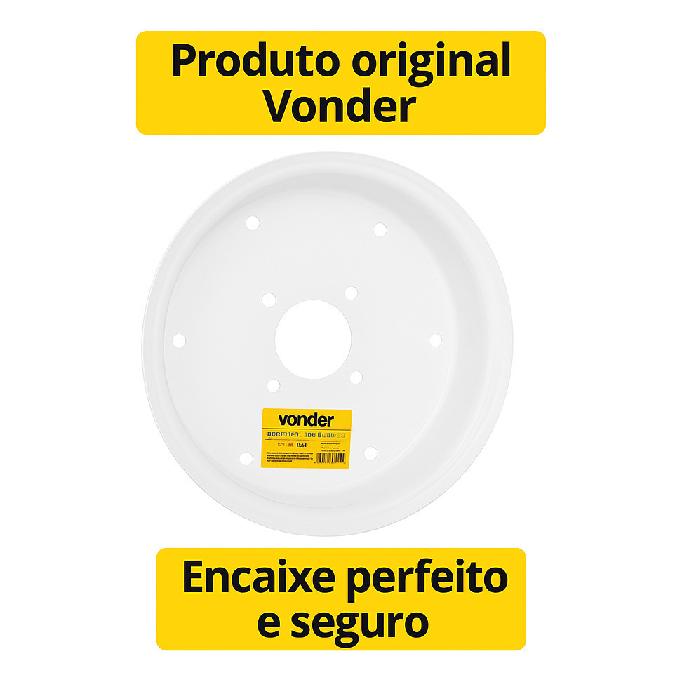 Conjunto Aro Pneu Microtrator Vonder 12  Aço