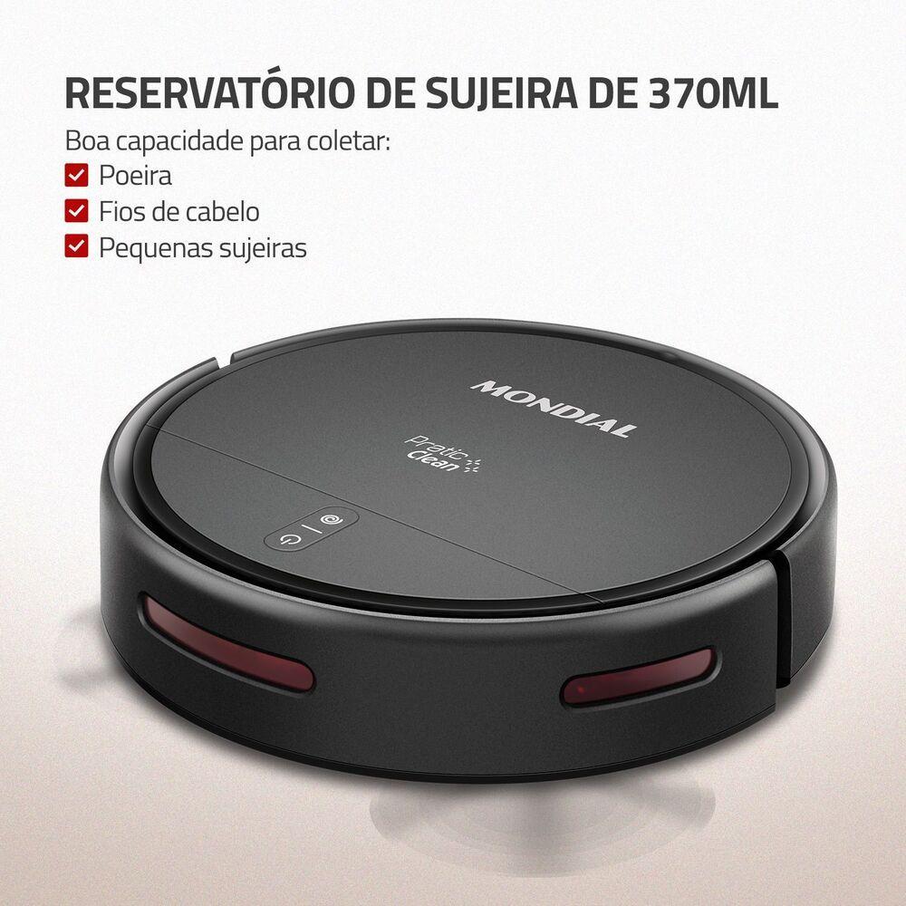 Robô Aspirador de Pó Pratic Clean Mondial Preto Bivolt RB-12-ST-BL · foto 2