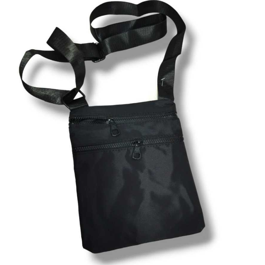 Bolsa Transversal Shoulder Bag Pochete Com Alça de  Ombro Regulável Preto