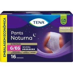 Roupa Íntima Tena Pants Noturna G/EG Leve 16 Pague 14 Unidades