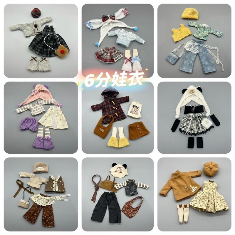 6 pontos bjd roupas de bebê Akagi GL corpo vara corpo 30cm roupas de bebê fantasma mãe boneca Lolita vestir-se roupas