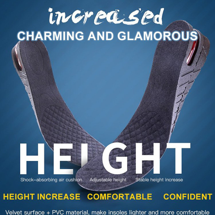 [Amortecimento de Ar] Height Increase Insoles - Air Cushion/PVC Shock Absorption/Comfort Inserts For Men & Women