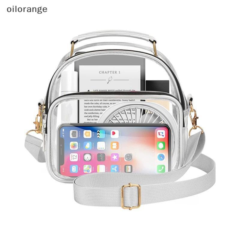 OLL Transparente PVC Senhoras Pequenas Bolsas Femininas Saco Claro Moda À Prova Dwaterproof Água Casual Simples Crossbod