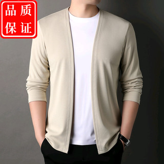 Jovem masculino moda Casual com decote em V Cardigan topo 2024 primavera novo estilo solto All-Match simples jaqueta de 