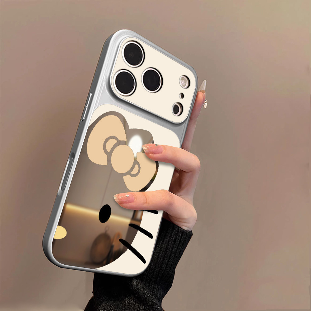 Capa de Telefone com Espelho de Gato Fofo para Samsung Galaxy A27 A26 F17 M17 A32 M32 A31 A30S A22S M22 A21S A20S F14 Ca