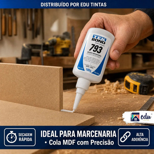 Cola Instantânea Tekbond 793 100g Super Cola Unhas Porcelana Incolor