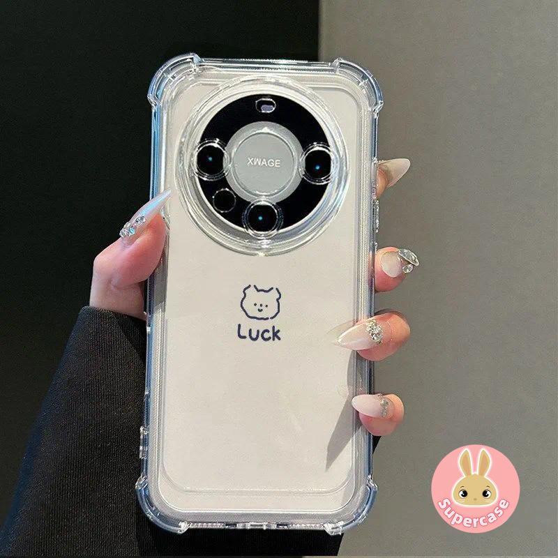 Capa De Telefone De Quatro Cantos Com Urso De Linha Fofa Para Samsung Galaxy A40 A36 A35 A34 A33 A32 A31 A30 A30S A27 A2