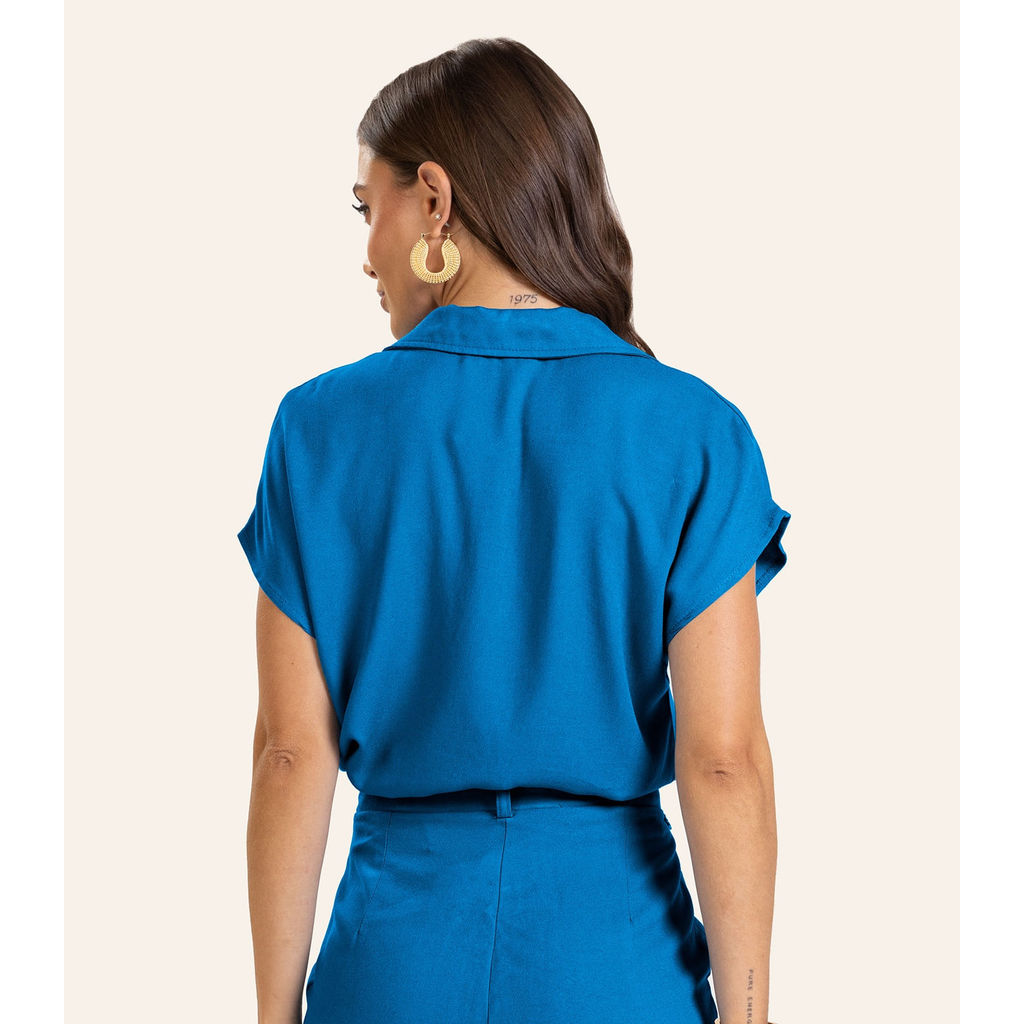 Polo Viscose Modena Feminino Endless Azul